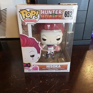 Funko Pop! Animation Hisoka with Red Hair and Colorful Outfit
